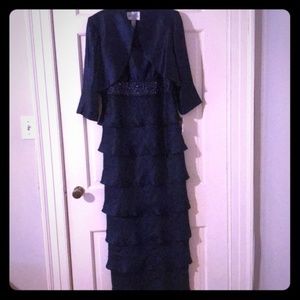 2 piece mother of the bride/groom long dress